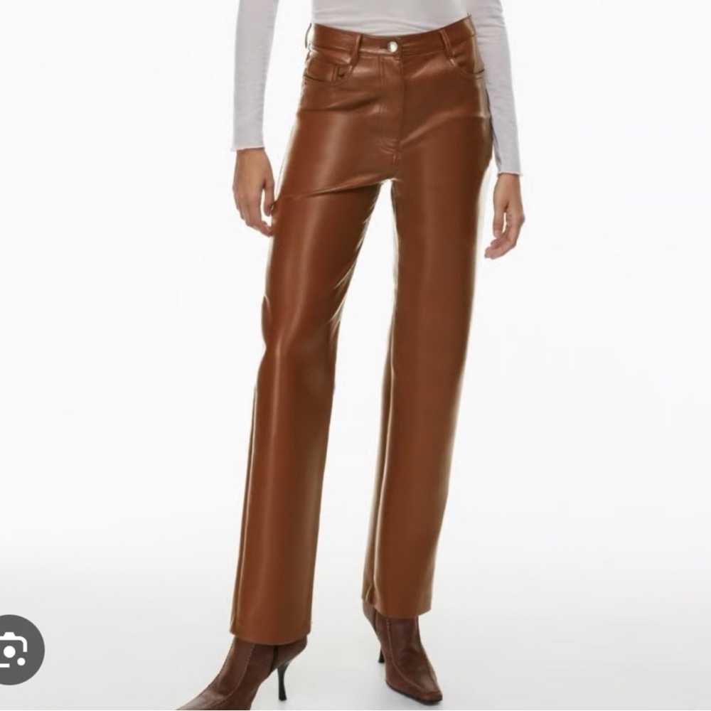 Aritzia Brown Straight Leg Pants